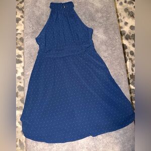 SHEIN Navy Textured Halter Top 2XL